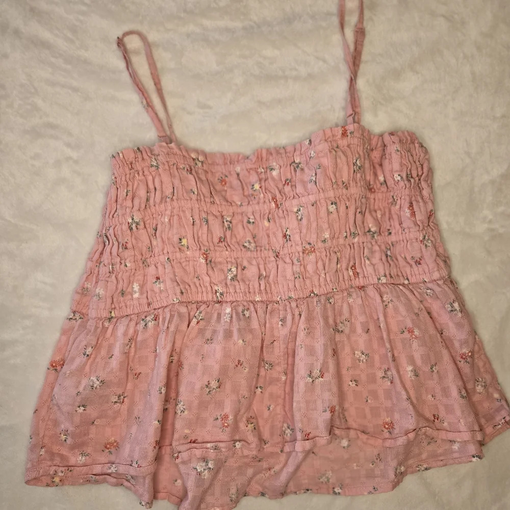 american eagle smocked peplum tank top - Picture 6 of 6